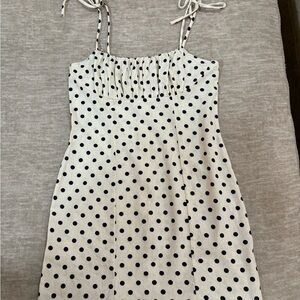 Monteau Black Polka Dot Dress